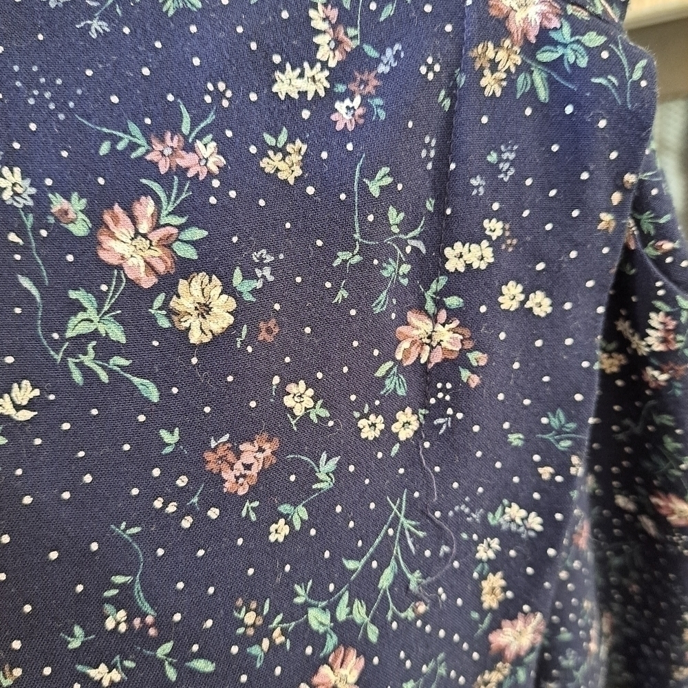 Vintage Ronni Nicole Women's Size 18 Prairie Peasant Floral Midi Dress Fit Flare - Picture 4 of 13